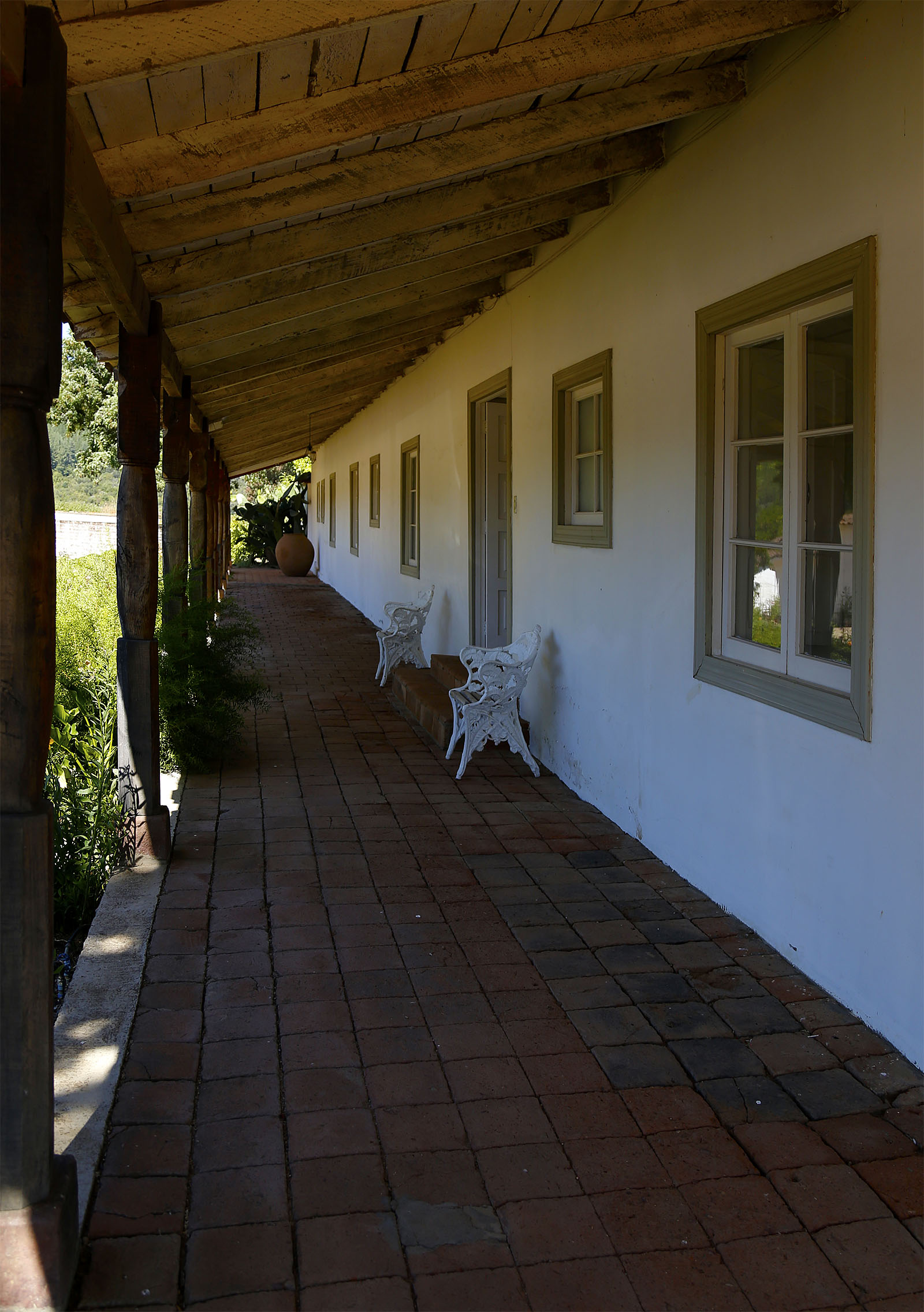 Corredor de la casa de Viña Bouchon